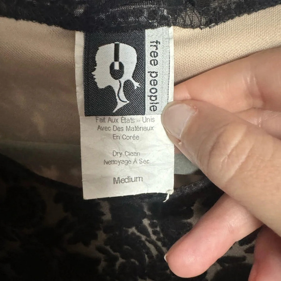 Vintage Free People Velvet Slip Dress - Picture 3 of 5